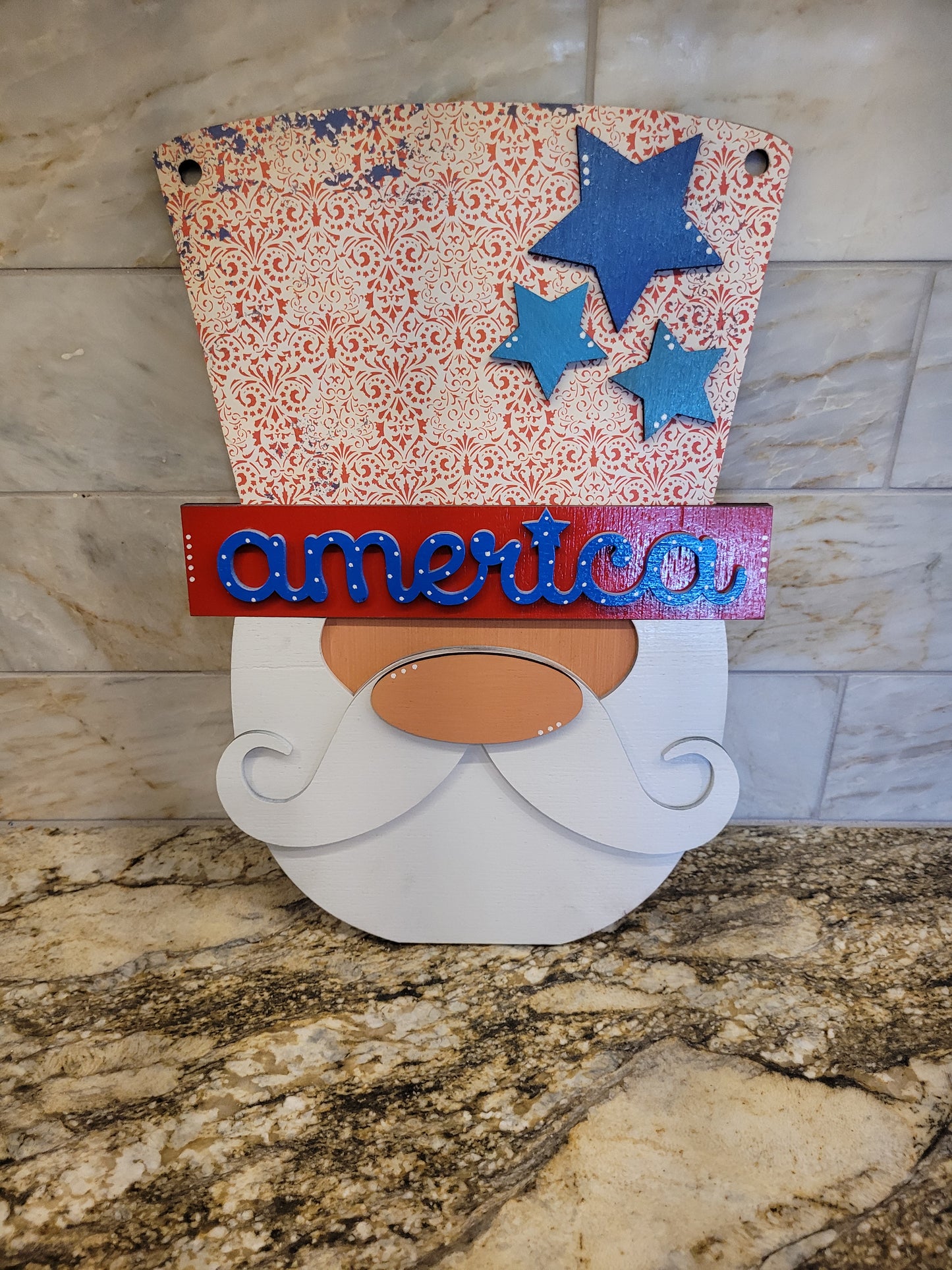 Uncle Sam Door Hanger 15"