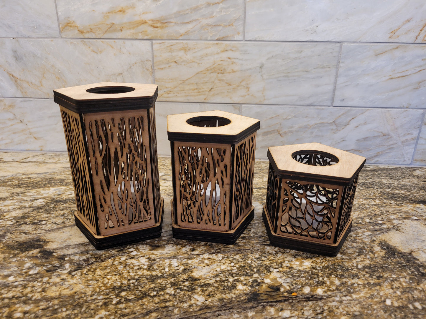 3-piece candle holder