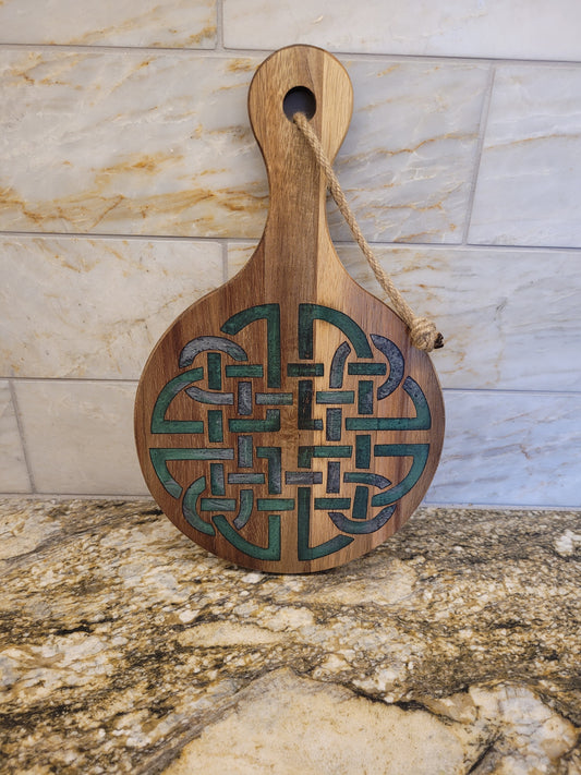 Epoxy Celtic knot wall decor