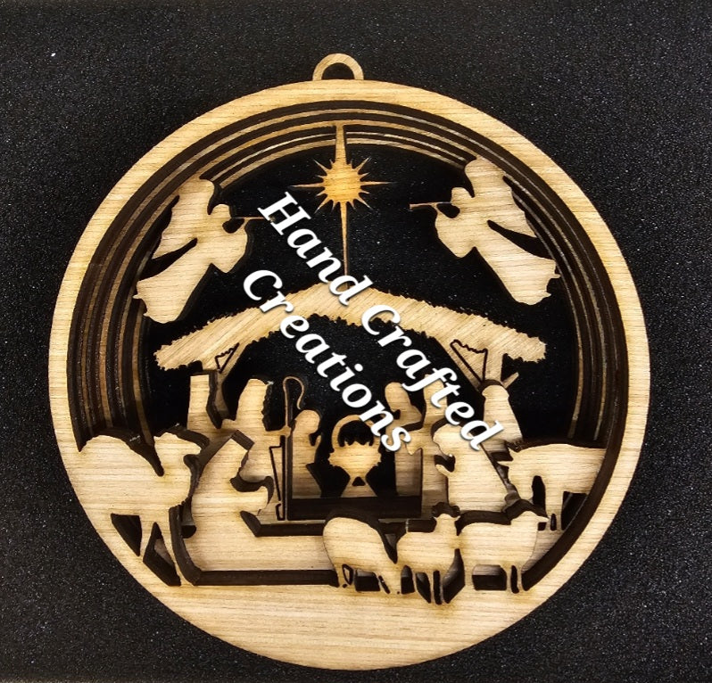 Ornament #7- Manger scene 3D